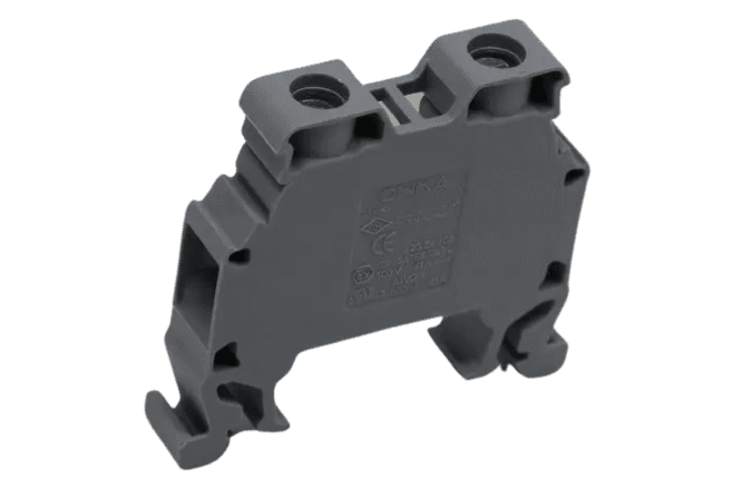 Bornera tipo caballete para tierra 6 mm