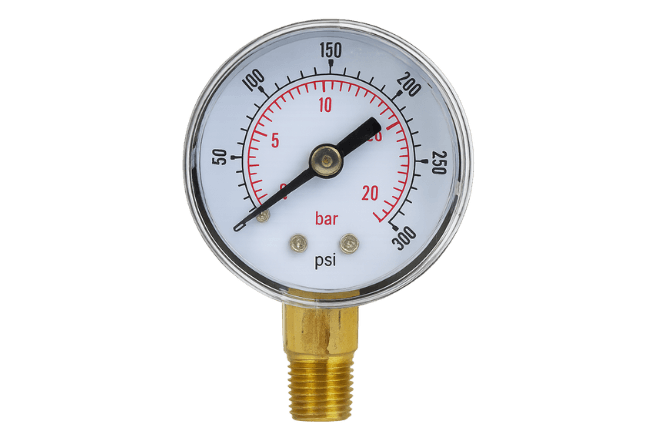 Manómetro con Glicerina 0-300psi